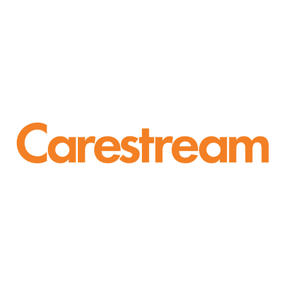 Carestream CS 8000C Guide De L'utilisateur