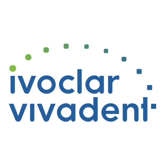 Ivoclar Vivadent Programat P710 Mode D'emploi