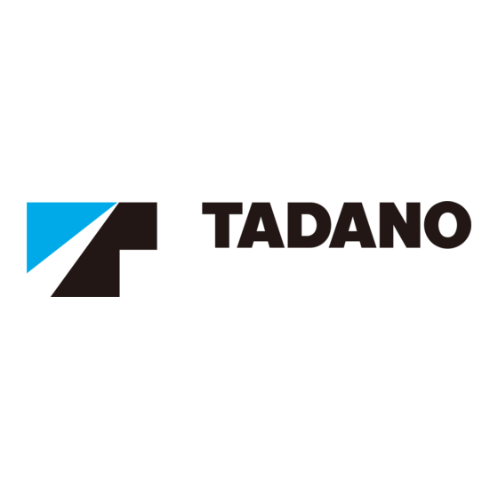 Tadano GR-1000EX-4 Mode D'emploi