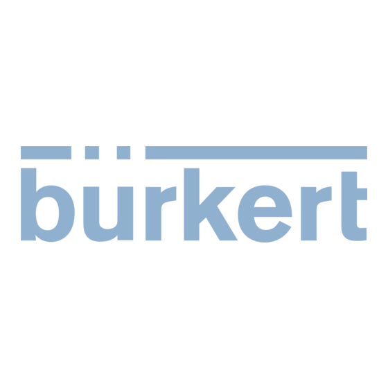 Burkert 6021 Notice D'utilisation
