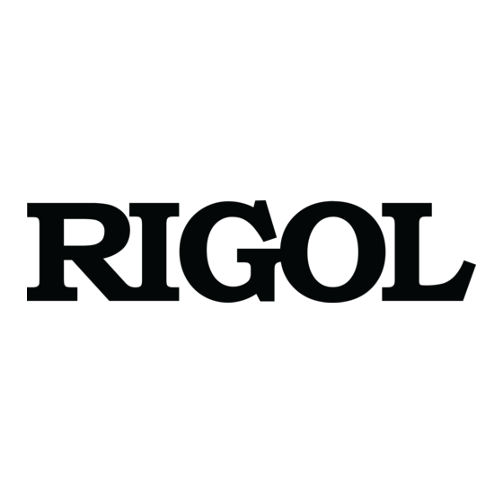 Rigol DG1012 Série Notice D'utilisation