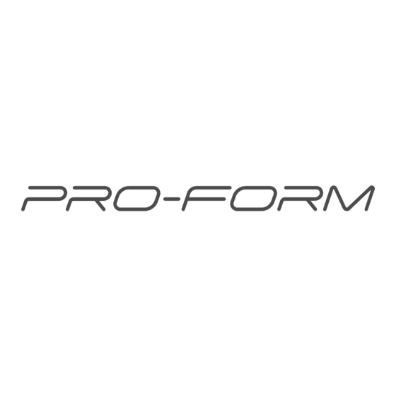 ProForm 985R Livret D'instructions