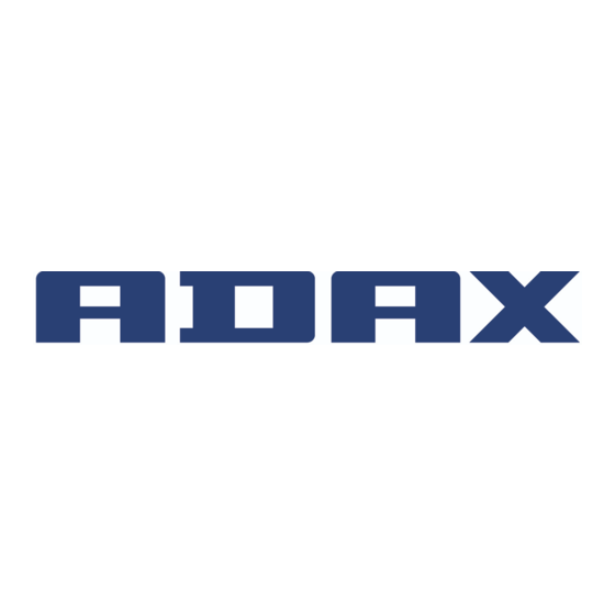 Adax SLX Instructions De Fonctionnement