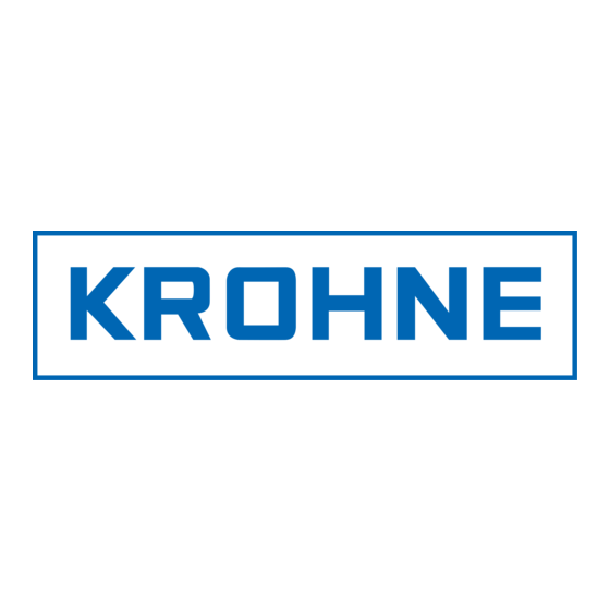 KROHNE DK46 Notice Technique