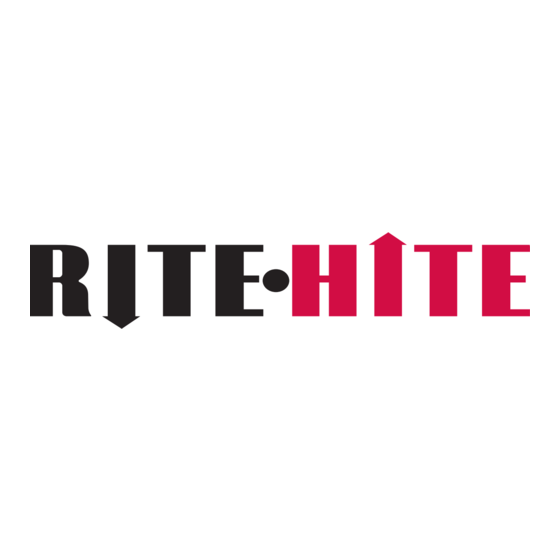 RITE-HITE RHR-4000 Manuel D'utilisation