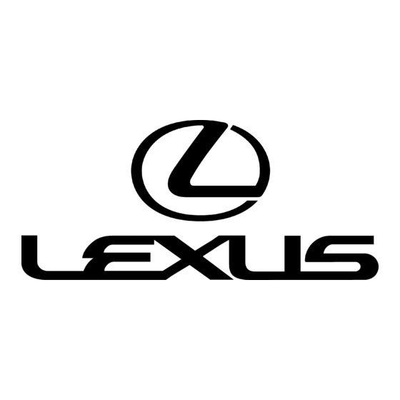 Lexus PZ481-00291-Z Serie Instructions D'installation