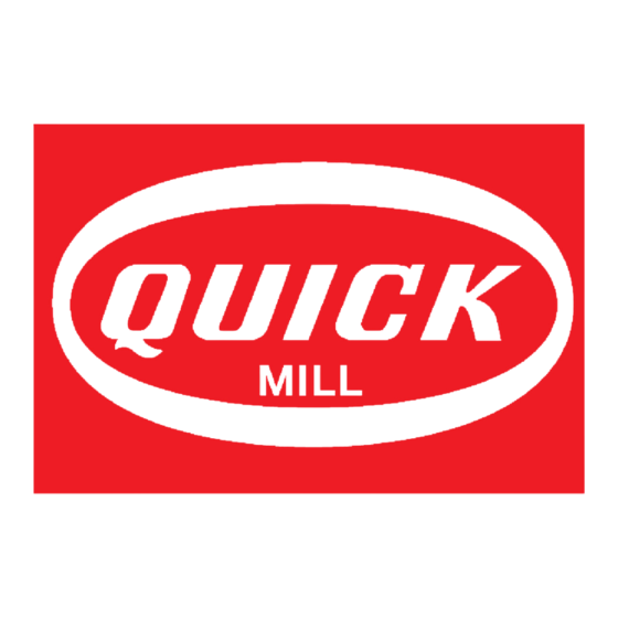 Quick MILL CAROLA Mode D'emploi