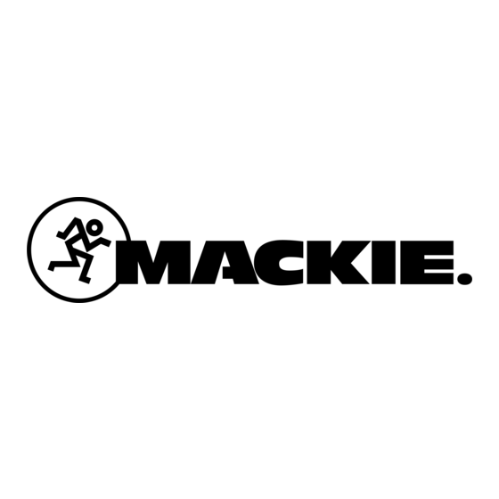 Mackie MR8 Mode D'emploi