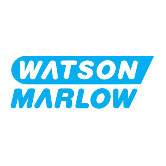 Watson-Marlow 300 Serie Manuel