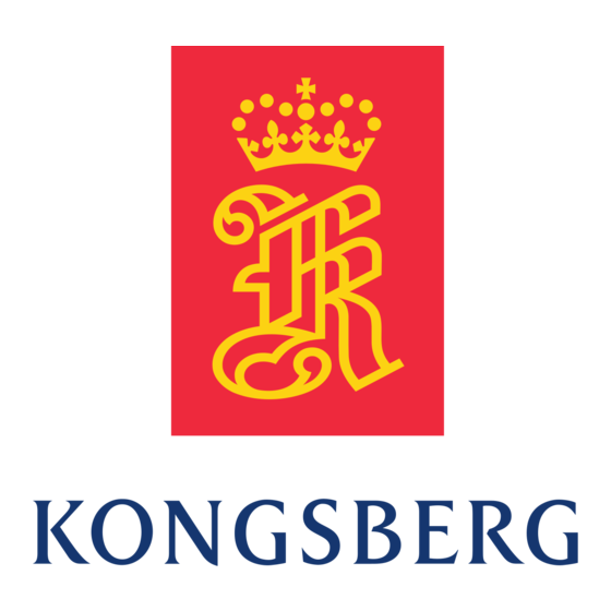Kongsberg XN Manuel D'utilisation