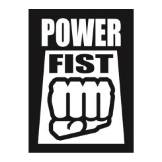 Power Fist 8980765 Manuel D'utilisateur