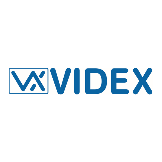 Videx ESVK/KRV782 Serie Manuel D'installation
