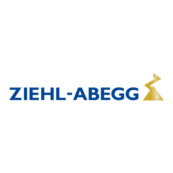 ZIEHL-ABEGG S-ET Série Notice D'emploi