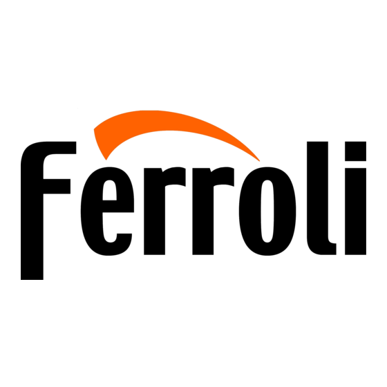 Ferroli TERMO ORIONE PLUS Manuel D'installation, D'utilisation Et D'entretien