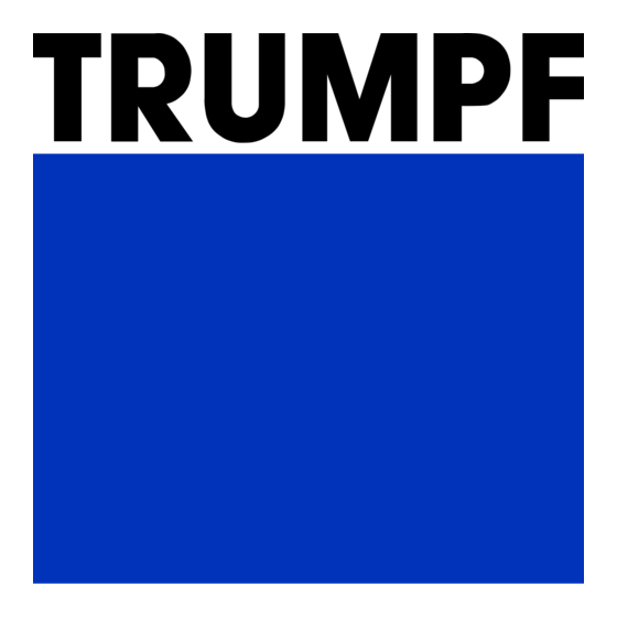 Trumpf N 500-4 Mode D'emploi