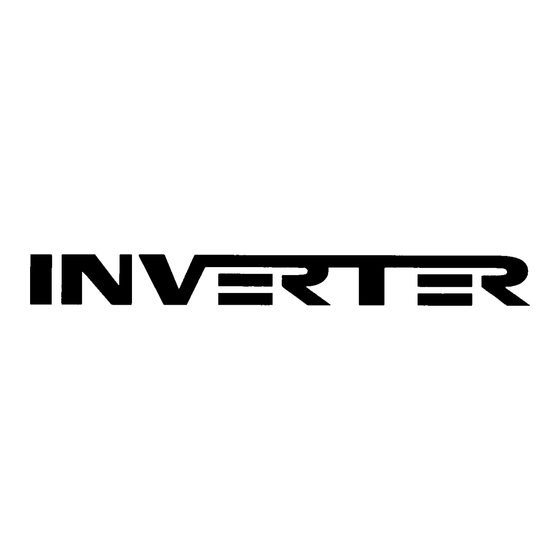 Inverter 3017 Mode D'emploi