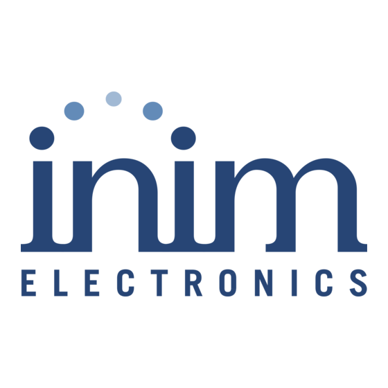 INIM Electronics EU311 Mode D'emploi