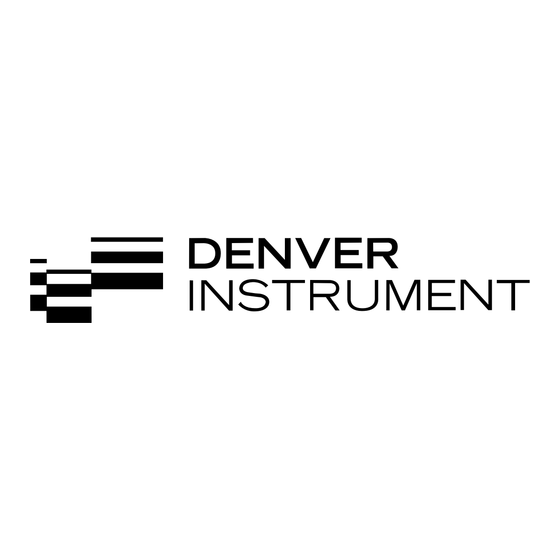 Denver Instrument MESA Serie Manuel D'utilisation