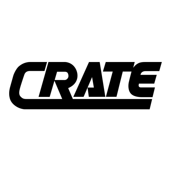 Crate BX-100 Mode D'emploi