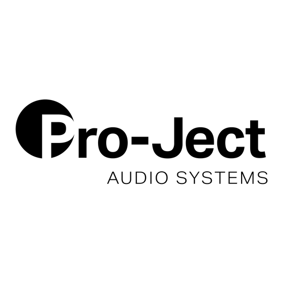 Pro-Ject Audio Systems Debut Carbon FR1503 Notice D'utilisation