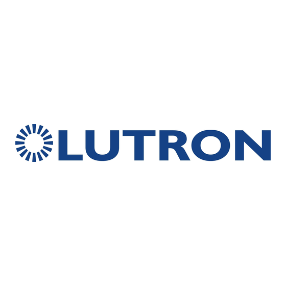 Lutron RA2 Guide De Démarrage Rapide