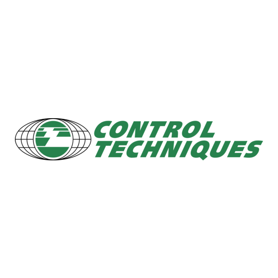 Control Techniques Mentor II Guide D'utilisation