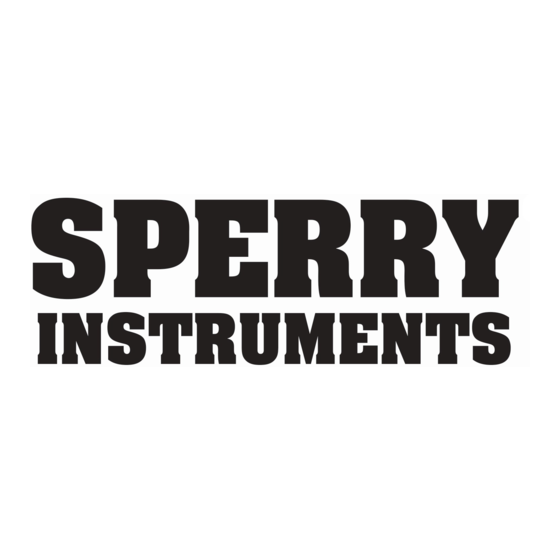 Sperry instruments ET6102 Mode D'emploi