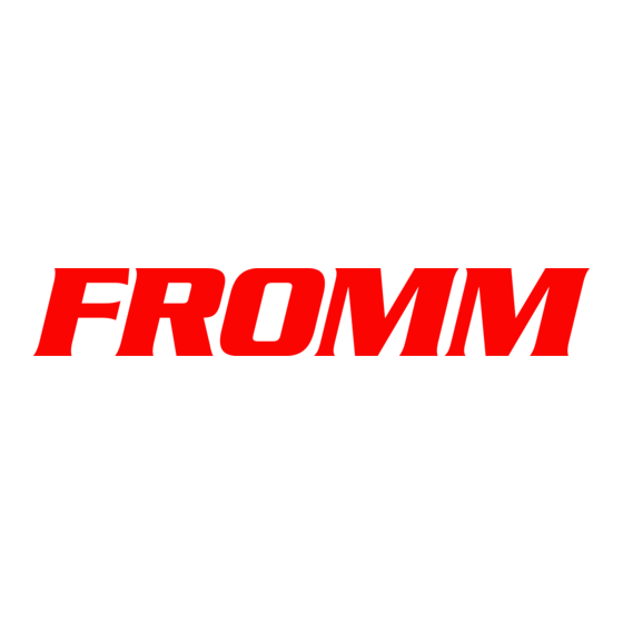 Fromm FS15 Serie Manuel D'entretien