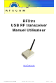 RFXCOM RFXtrx433 Manuel Utilisateur