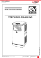 Vortice VORT KRYO-POLAR EVO 13 HP Notice D'emploi Et D'entretien