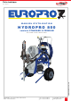 EUROPRO HYDROPRO 800 STANDARD Manuel D'utilisation