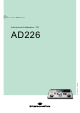 Interacoustics AD226 Instructions D'utilisation