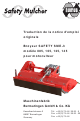 humus Safety Mulcher SAFETY SME--3 105 Traduction De La Notice D'emploi Originale