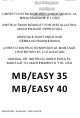 Mach MB/EASY 35 Livret D'instructions