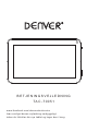 Denver TAC-70051 Manuel De L'utilisateur
