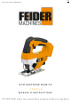 FEIDER Machines FSS20V-A Manuel D'instructions