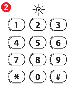 Programmation de votre code utilisateur principal &Eacute;tape 2