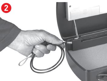 Utilisation de votre c&acirc;ble d'attache &Eacute;tape 2