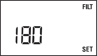 Programmation des param&egrave;tres utilisateur - R&eacute;glage du moniteur de v&eacute;rification du filtre