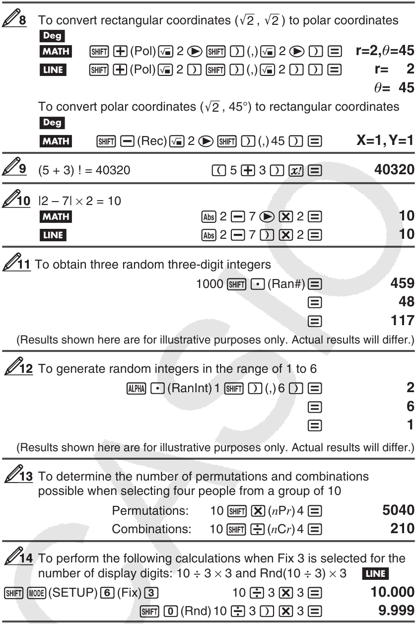 Calculs de fonctions - Exemple 2