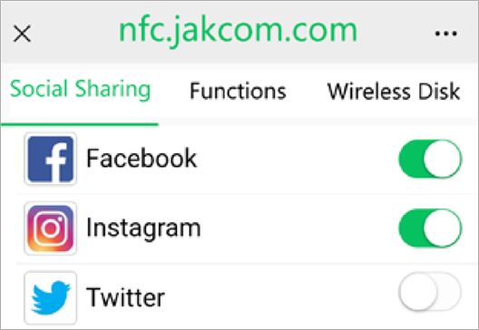 Description de la fonction NFC