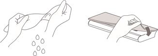 Utilisation de la fonction de nettoyage humide - &Eacute;tape 1