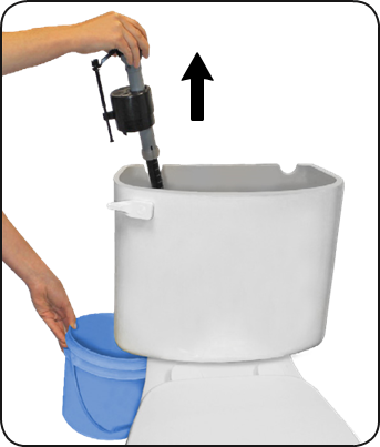 MISE EN ROUTE - RETIRER L'ANCIENNE VALVE DE REMPLISSAGE - &Eacute;tape 3
