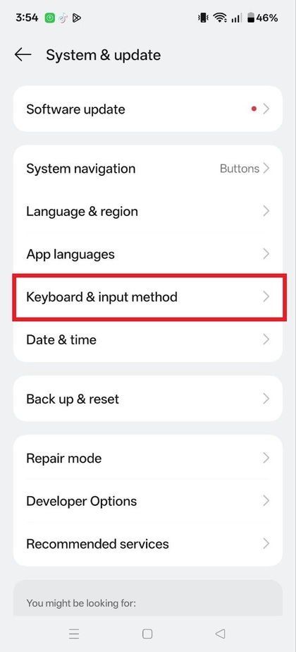 Acc&eacute;der &agrave; Clavier et m&eacute;thode de saisie