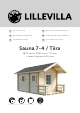 Lillevilla Sauna 7-4 / Tiira Notice De Montage