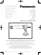 Panasonic EY 3640 K Instructions D'utilisation