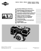 Briggs & Stratton 19E400 Instructions D'utilisation Et De Maintenance