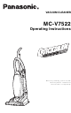 Panasonic QUICKDRAW MC-V7522 Mode D'emploi