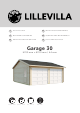 Luoman LILLEVILLA Garage 30 Notice De Montage