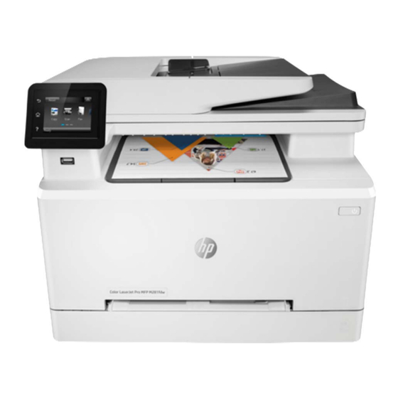 HP Color LaserJet Pro M281FDW Guide De L'utilisateur